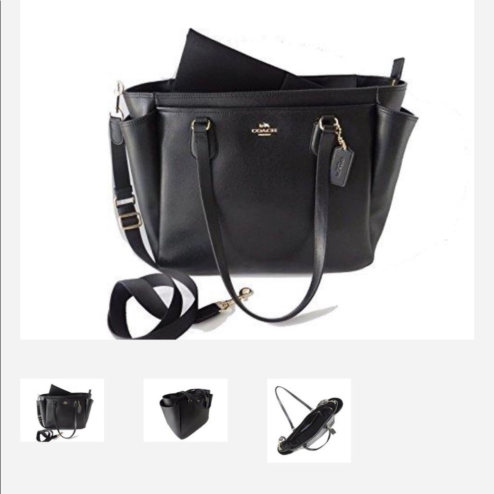 Large coach bag/diaper bag.